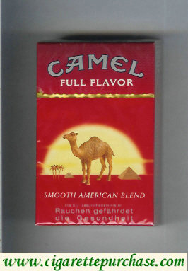 Camel with sun Smooth American Blend Full Flavor cigarettes hard box